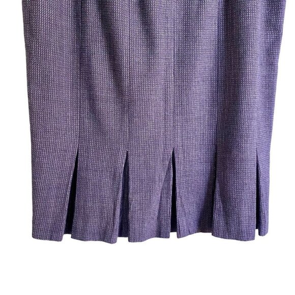 Carlisle Wool Skirt Purple with Back Pleats Size 8 - Picture 8 of 9